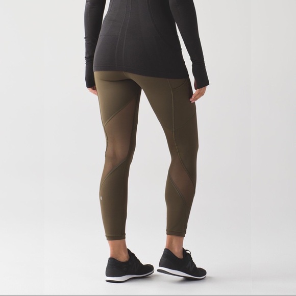 lululemon athletica Pants - Lululemon 🍋 Military Green Outrun tight